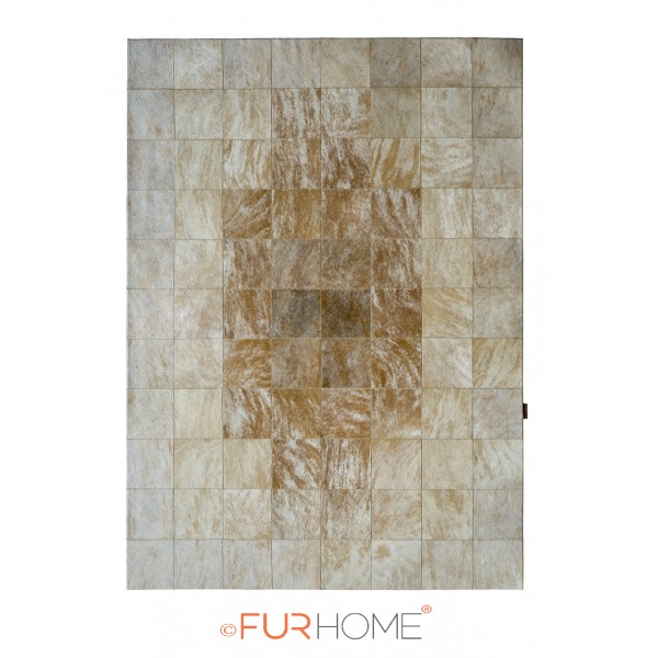 Leather rug 20 medium brown mosaic, floor plan