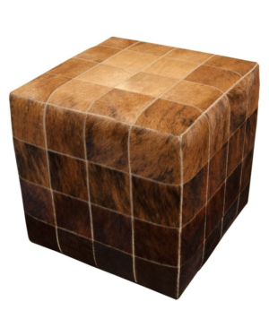 Cowhide cube cover  beige - medium brown - dark brown - pony skin