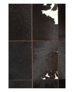 Patchwork cowhide rug k-0045-1 redish