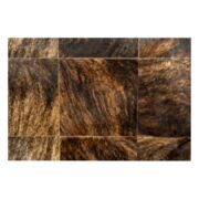 Patchwork Cowhide rug k-6775-1 medium brown