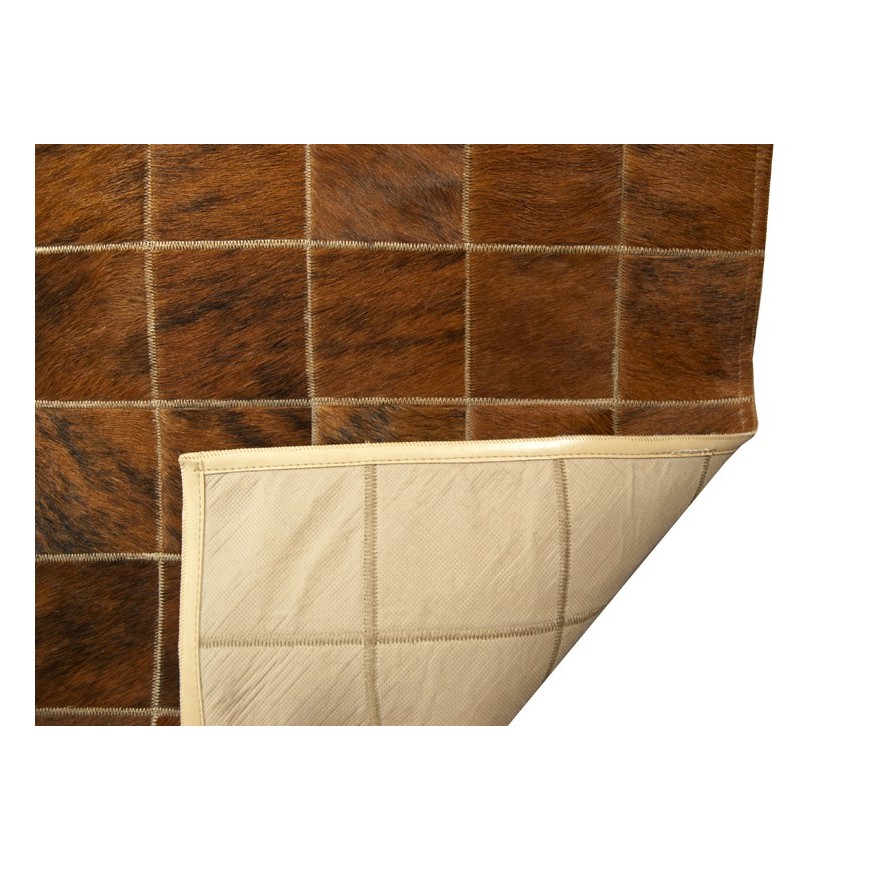 Patchwork  Cowhide rug k-663 mosaik brown-beige
