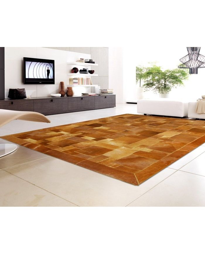 Cowhide Rug Brown ( baio )  cavallino puzzle k-128