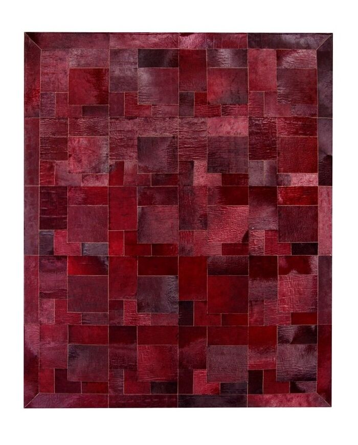 Modernes Lederteppich Rot (Kardinal) Puzzle K-131