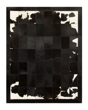 Patchwork Cowhide rug K-1700 black-brown-white