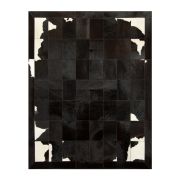 Patchwork cowhide rug k-1699 black-brown-white