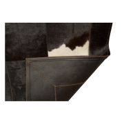 Patchwork cowhide rug k-1699 black-brown-white