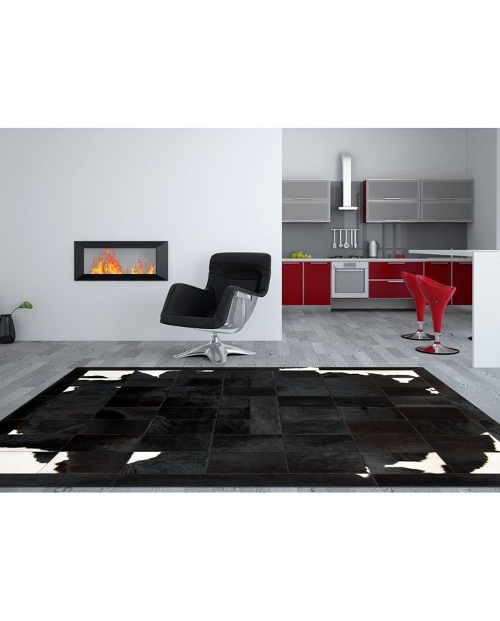 Leather Cow rug Country Chic k-1699