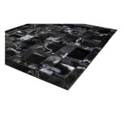 Cowhide Rug black (nero)  cavallino puzzle k-127