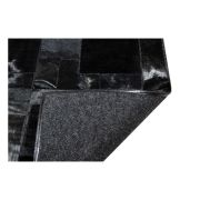 Cowhide Rug black (nero)  cavallino puzzle k-127