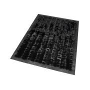 Fur rug fox nero frame croco nero k-1116