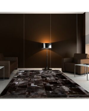 Cowhide Rug Testa di moro cavallino puzzle k-126