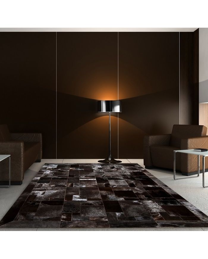 Cowhide Rug Testa di moro cavallino puzzle k-126