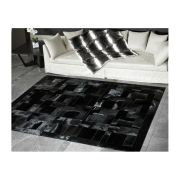 Cowhide Rug black (nero)  cavallino puzzle k-127