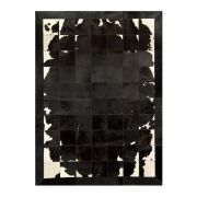 Patchwork Cowhide rug k-1698 black-brown-white