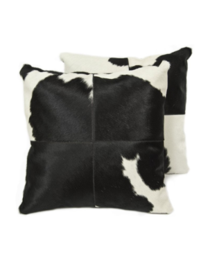 Cowhide cushion black white G-500