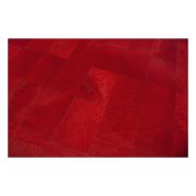 Modern Leather Carpet Red K-134