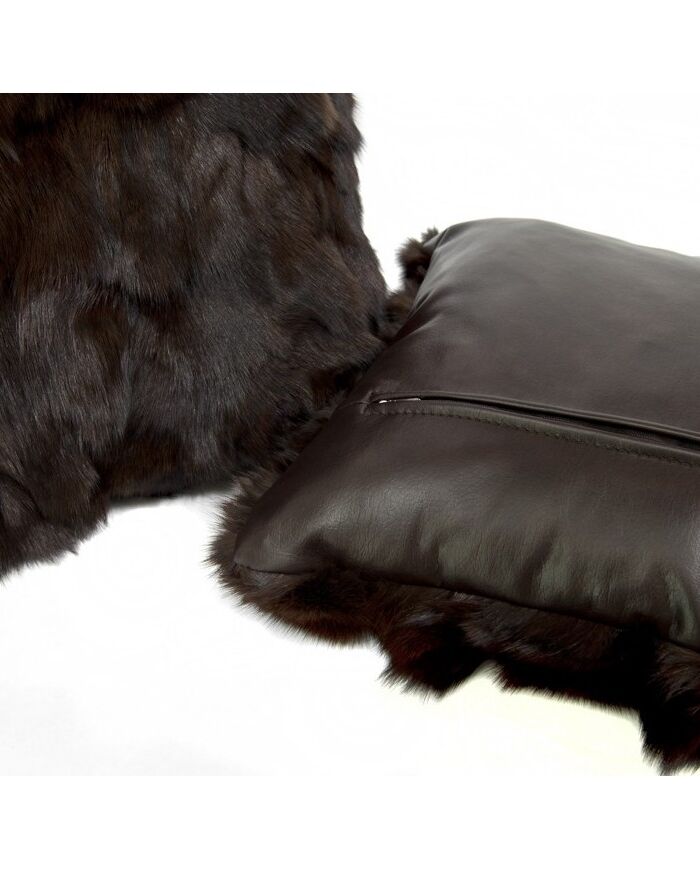 Fur cushion fox testa di moro G-506