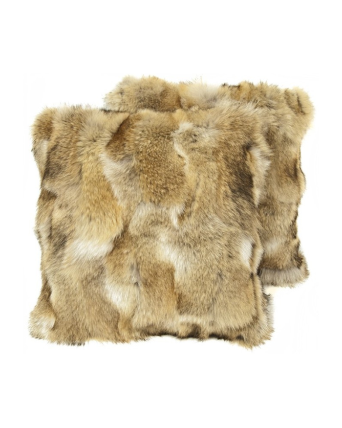 Fur cushion wolf G-507
