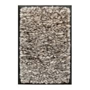 Fur rug k-1733 fox grey frame black