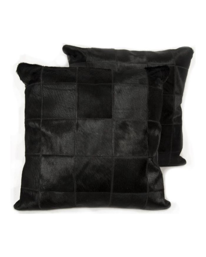 Cowhide cushion mosaik black 10 G-502