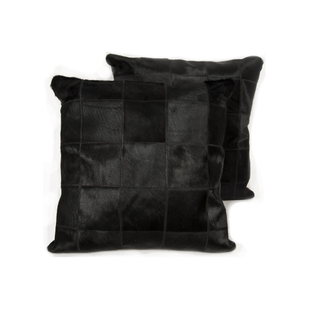 Cowhide cushion mosaik black 10 G-502