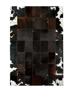 Patchwork cowhide rug k-130 redish