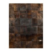 Patchwork Cowhide rug k-150-1 dark brown