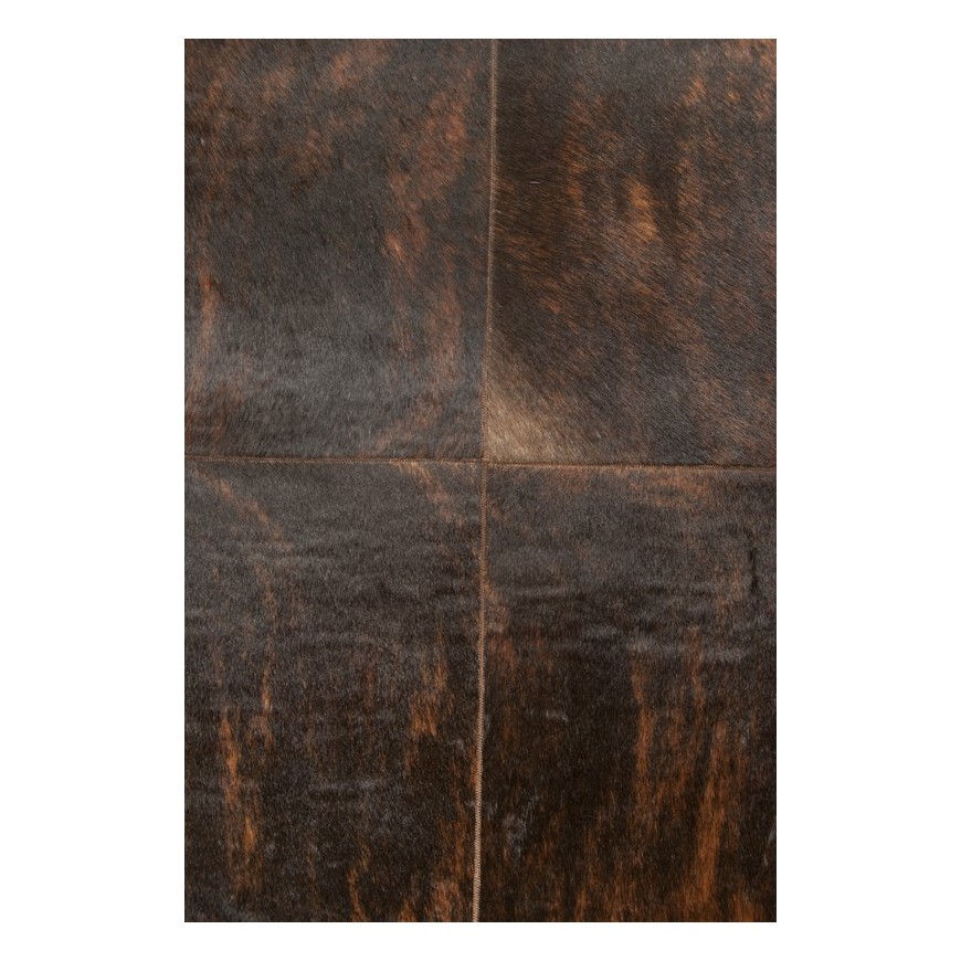 Patchwork Cowhide rug k-150 dark brown