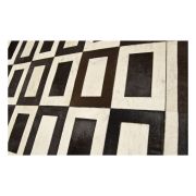 Patchwork Cowhide Rug k-1736 Square cognac-light beige