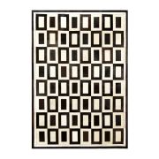 Patchwork Cowhide Rug k-1736 Square cognac-light beige