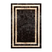 Patchwork Cowhide Rug k-1773 Mosaik Testa di Moro horsy double line - light beige