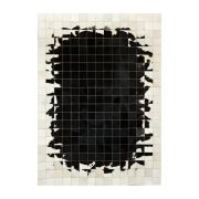 Patchwork Cowhide rug k-1784 mosaik black-white