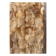 Fur Rug k-1799 red fox with Frame