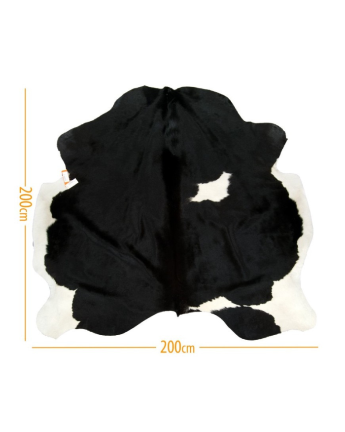 Cowhide D-015 Schwarz Weiß