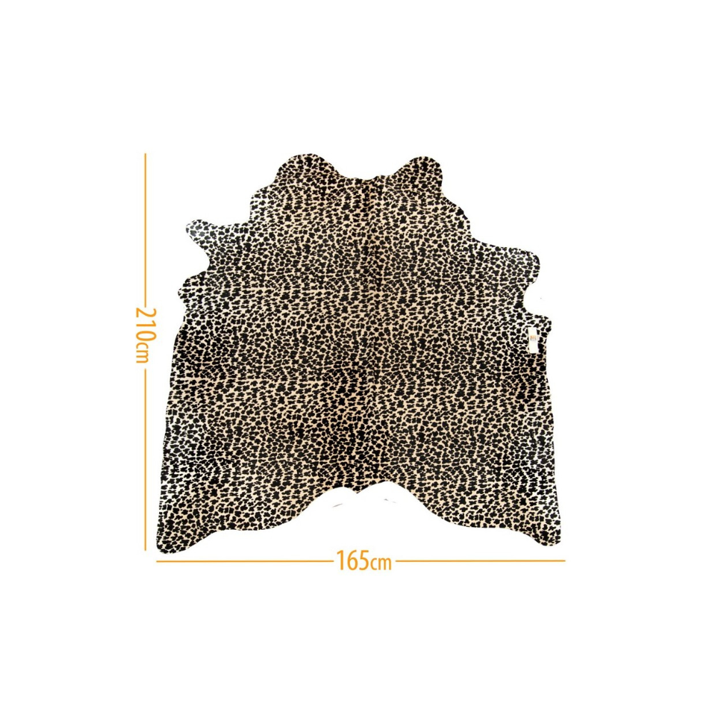 Cowhide D-017 Χαλί δέρμα αγελάδας animal print λεοπάρδαλη | FUR HOME