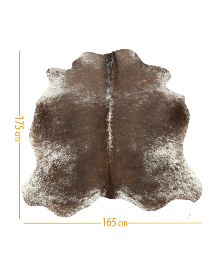 Cowhide d-044 salt & pepper brown white