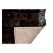 Fur Rug k-122524 Fox Testa di moro frame jurasico testa di moro k-158