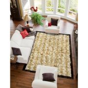 Fur Rug Wolf Natural With Frame k-149