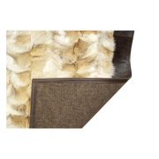 Fur Rug Wolf Natural With Frame k-149