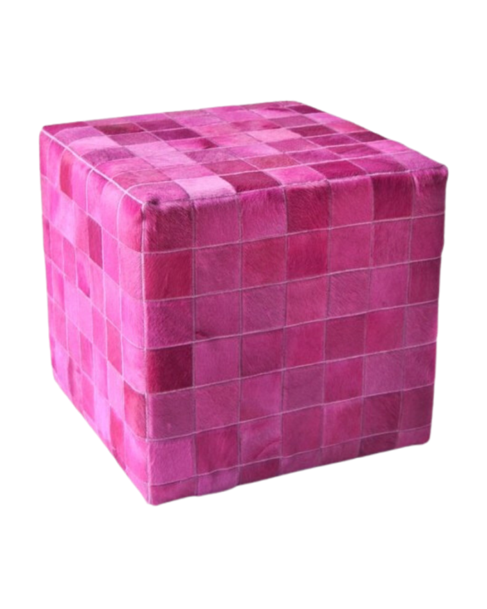 Cowhide cube cover* fuxia pony skin