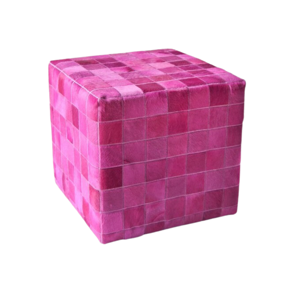 Cowhide cube cover* fuxia pony skin