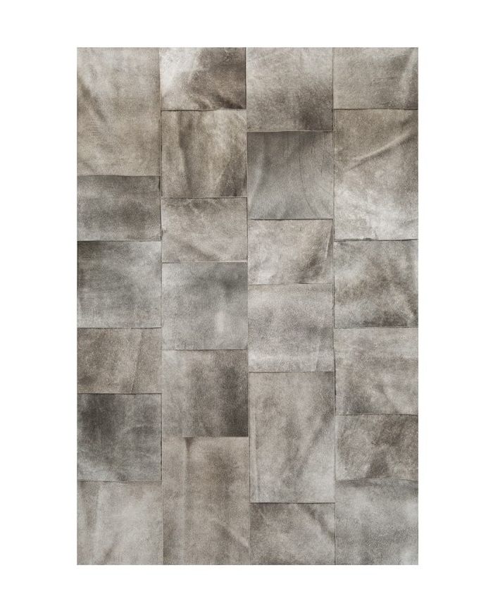 Patchwork Cowhide rug k-1883 tram grey elephant