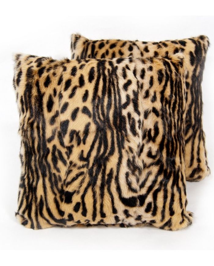 Pelzkissen Animal Print Wildkatze G-511