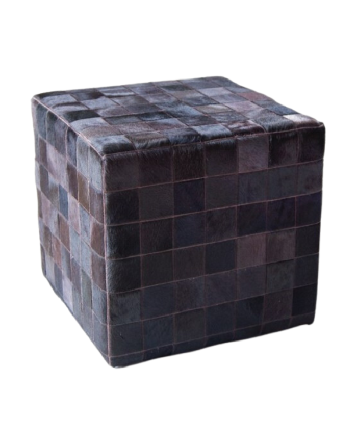 Cowhide cube cover* mocca dark brown
