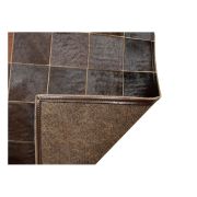 Patchwork Cowhide rug k-1825 mosaik baio cognak