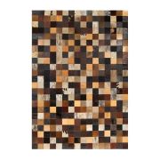 Patchwork Cowhide rug k-1857 mosaik multicolour brown