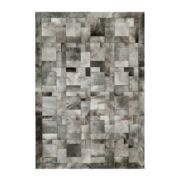 Cowhide rug k-1914 grey elephant puzzle