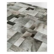 Cowhide rug k-1914 grey elephant puzzle
