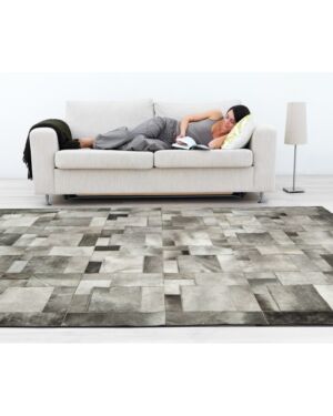 Leather Rug Puzzle Grey elephant k-1914