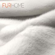 White  Mink  Fur Blanket k-310